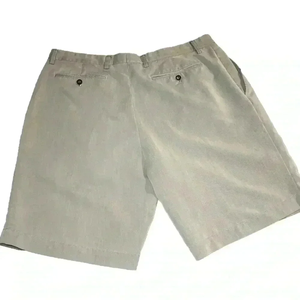 Cutter And Buck Shorts Mens 40 Brown Golf Chino Stretch Athletic